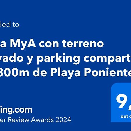 Casa Mya Con Terreno Privado Y Parking Compartido - A 800M De Playa Poniente Villa Benidorm Eksteriør bilde