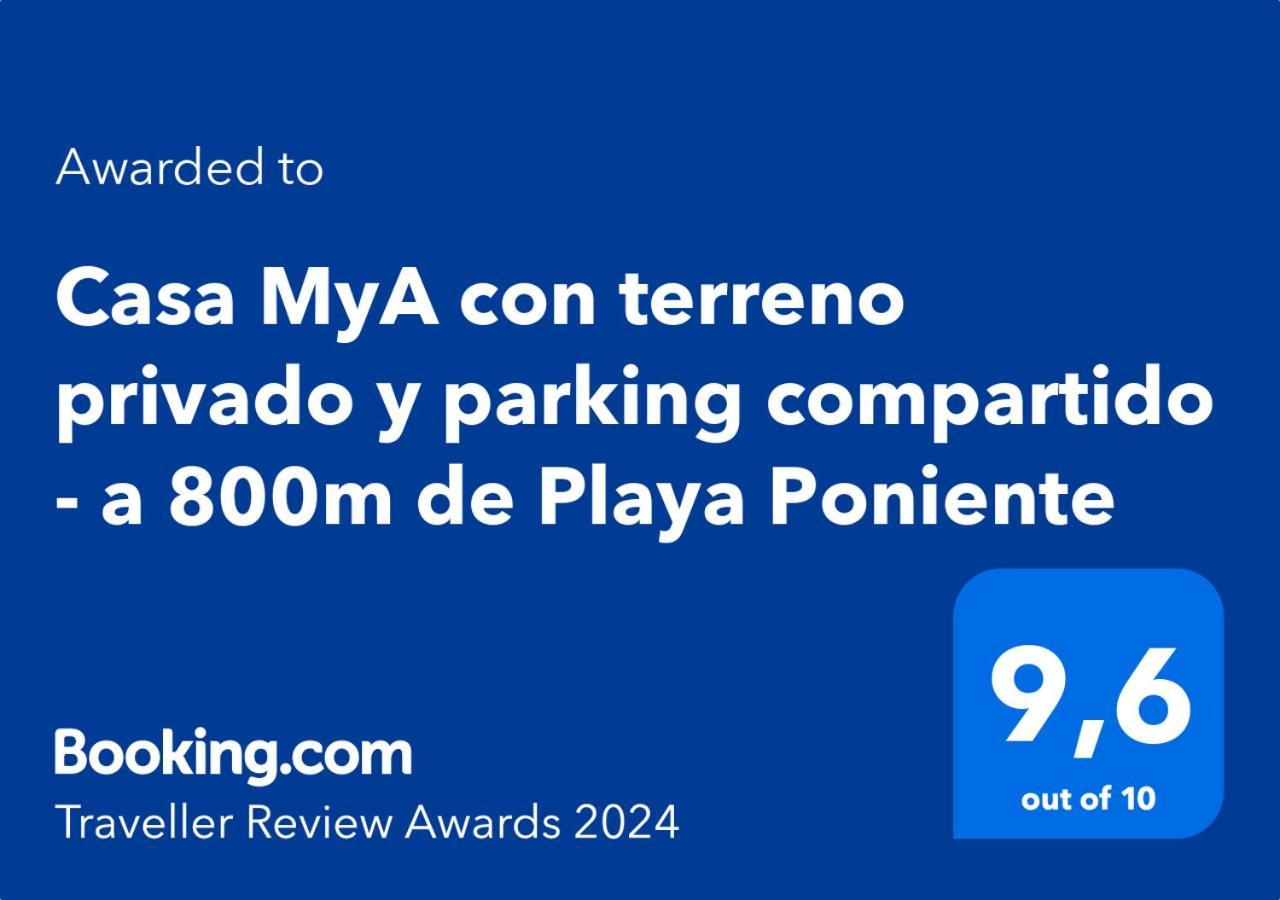 Casa Mya Con Terreno Privado Y Parking Compartido - A 800M De Playa Poniente Villa Benidorm Eksteriør bilde